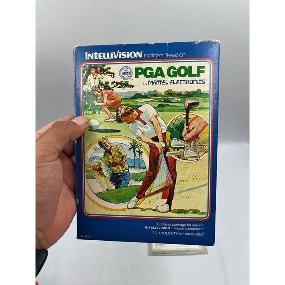 PGA GOLF INTELLIVISION w/ MANUAL VINTAGE VIDEO GAME RARE - Picture 4 of 6